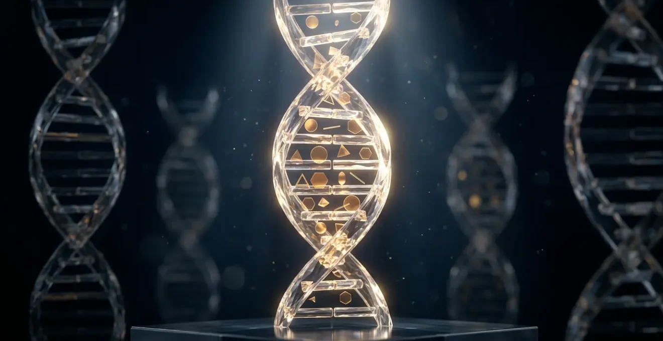 Vision symbolique de l'ADN unique d'une marque qui éclipse ses concurrents