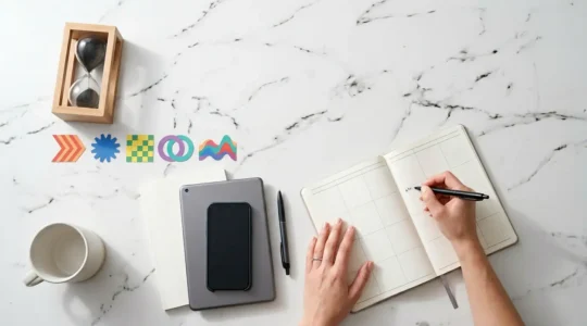 Professionnel moderne gérant efficacement ses réseaux sociaux en 30 minutes