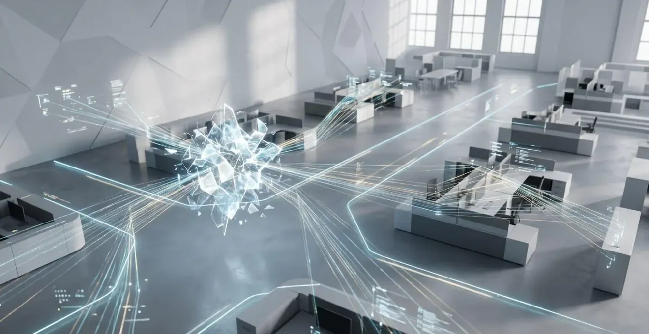Représentation visuelle de la fusion des données clients entre canaux physiques et digitaux